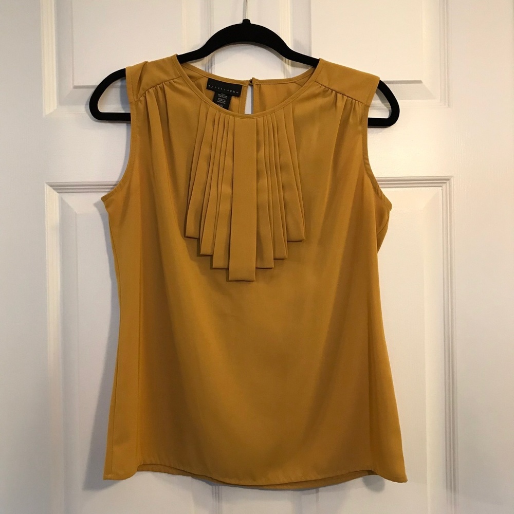 apostrophe Yellow Gold/Mustard sleeveless blouse